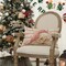 Pink Santa Claus Stripes Throw Pillow Cover, 12 x 20 Inch Pink Christmas Cushion Case Decoration for Sofa Couch